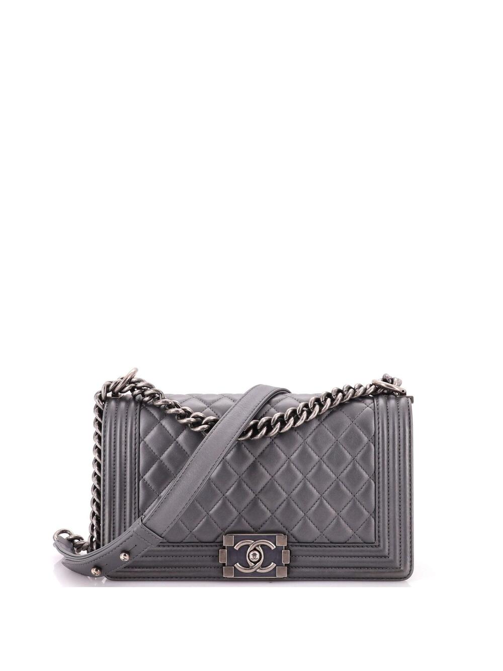Chanel Boy Flap Bag Quilted Metallic #312347C38B